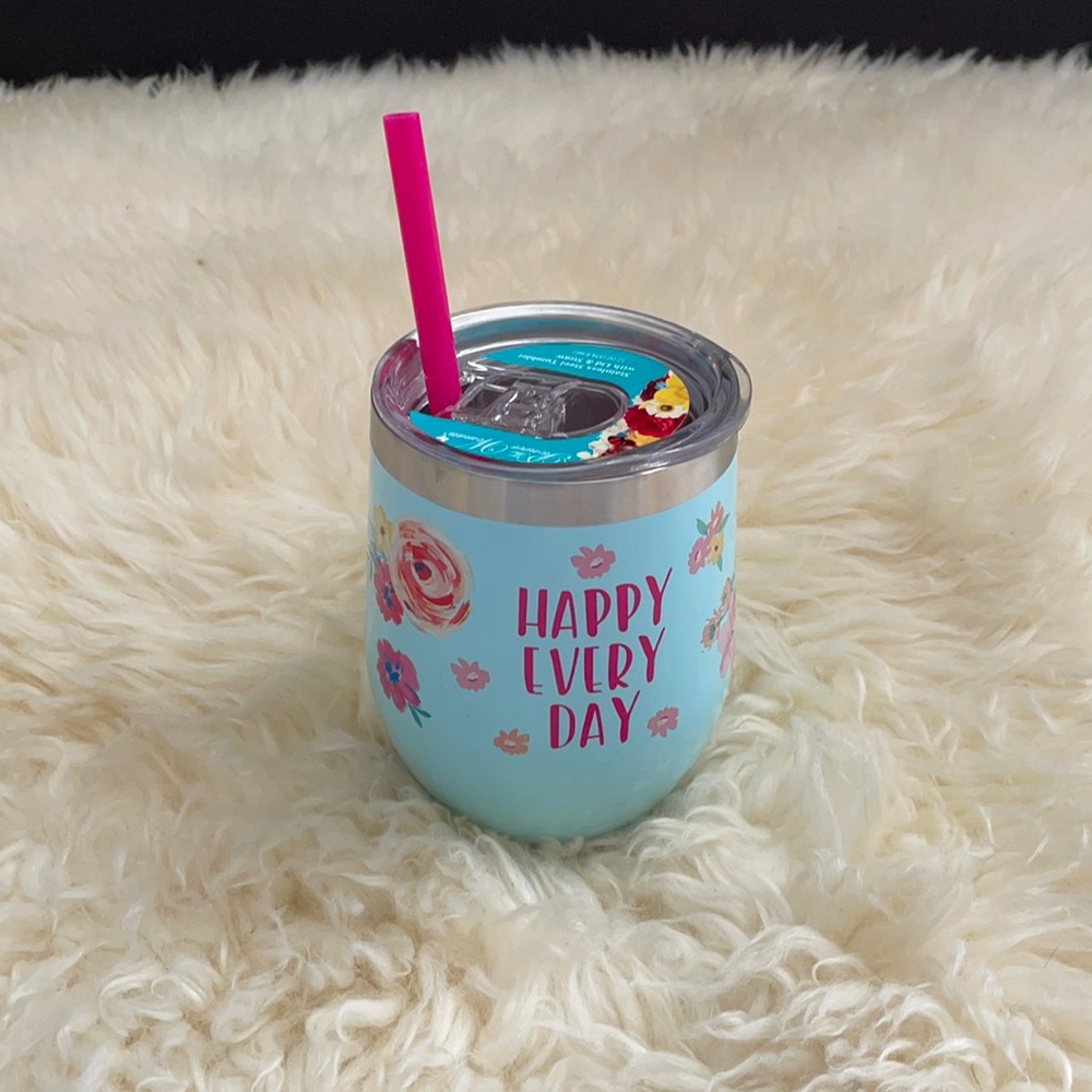 The Pioneer Woman Pink Floral Tumbler